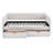 Twin Size Upholstery Extendable Daybed With Trundle Bed-1571028495