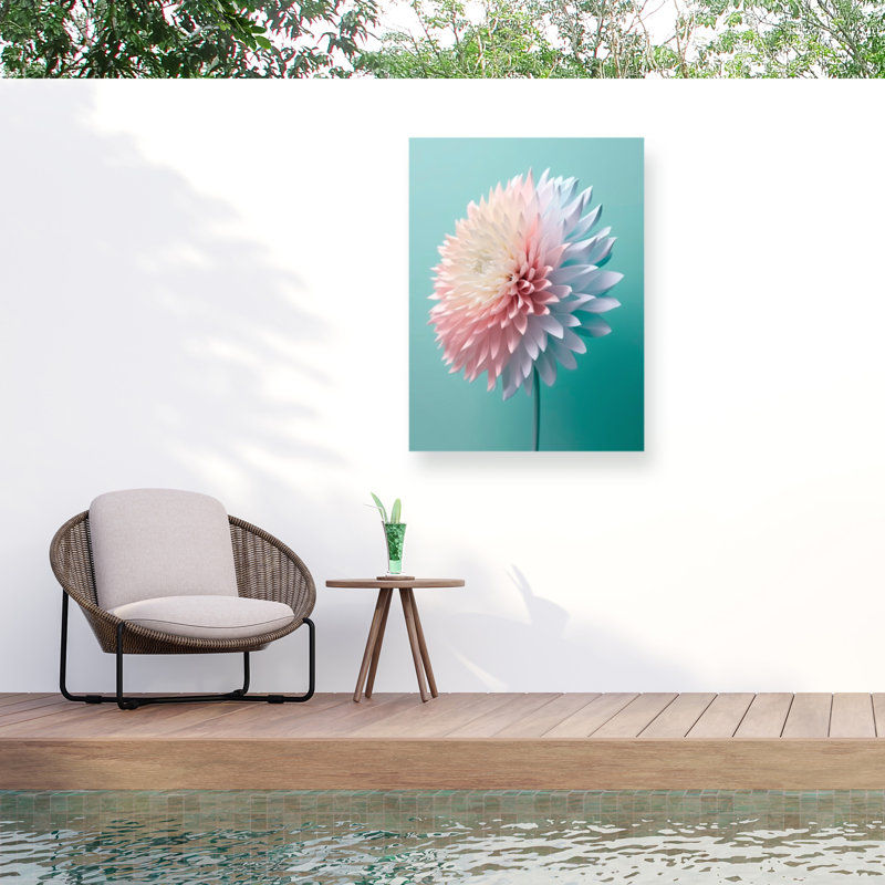 Incado Pink Bliss Outdoor  Canvas, H 14 po x l 19 po