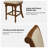 Blerona Farmhouse Swivel Bar Stool With Nailhead Trims Set Of 4-106913389