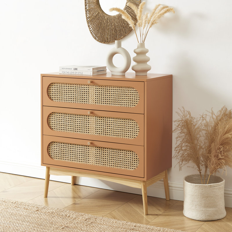 Alexian 40cm W 3 - Drawer Chest of Drawers, Yellow