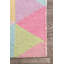 Tapis rose et jaune en laine crocheté à la main Doughton-27612532