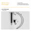 Robinet de lavabo de salle de bain monocommande 6 po certifié CUPC-118546013