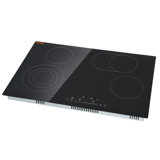 VEVOR 30" Black Electric 4 Burner Cooktop with Dual Size Power Burner