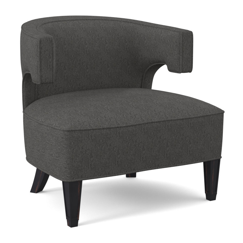Laurel Barrel Chair, Vintage Ebony, Tortoise Shell Flax