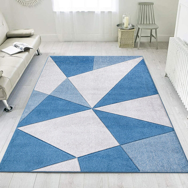 Jaxsone Geometric Indoor / Outdoor Area Rug, Runner 60cm x 220cm