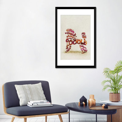 «Poodle» par Ayse Deniz Akerman - reproduction d'art textuel sur toile