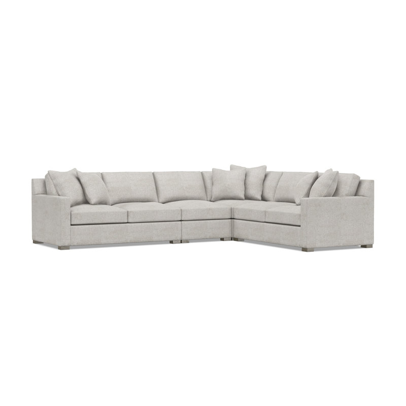 Kelsey Sectional, Gray Polyester