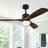 Bilon 52" Classic Wood Ceiling Fan with LED Light Kit, 3 Light Tone and 3 Fan Speed Remote Control-1742832199