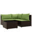 Ensemble de conversation modulaire en rotin 4 pièces avec coussins-1352268494-1352268489