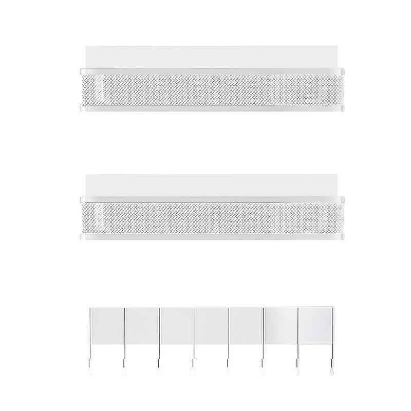 Ensemble de pots et étagères Wall Spice, Blanc