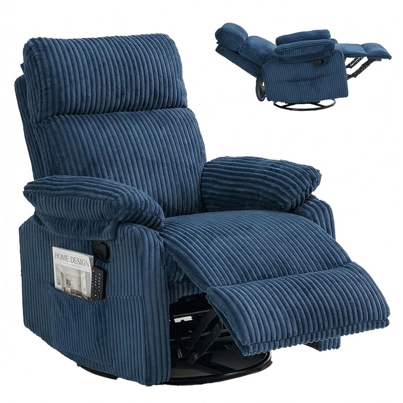 Fauteuil inclinable, Blue Corduroy