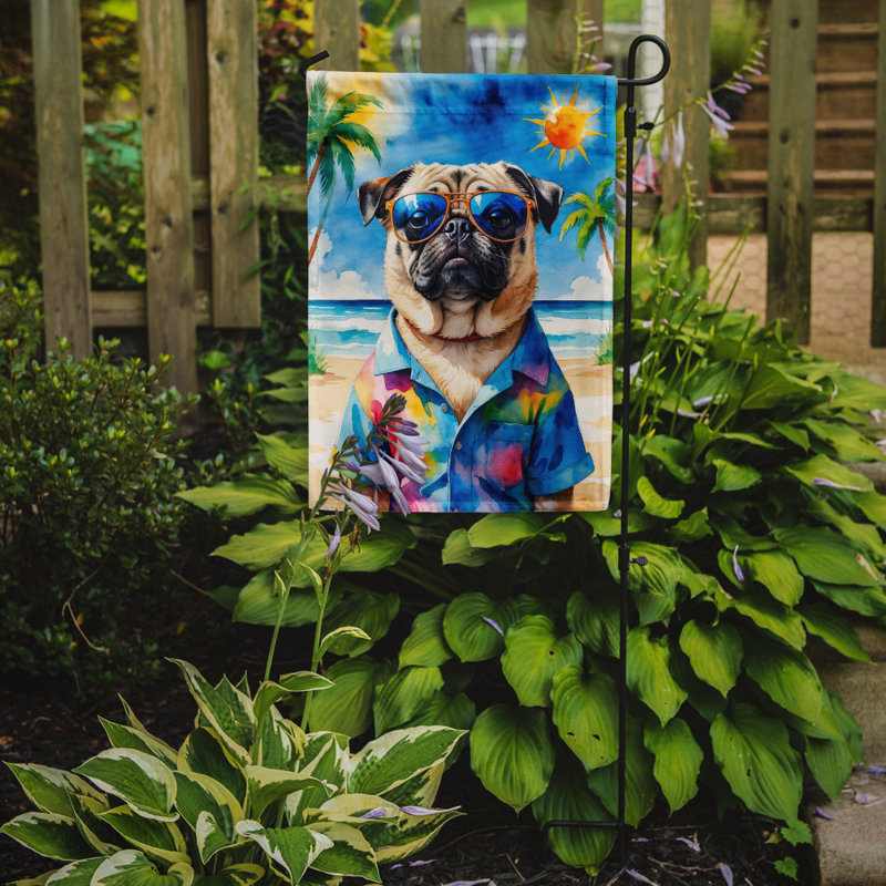 Bouvier bernois avec drapeau de jardin, Carlin