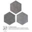 Carrelage mural en porcelaine mate 7,87 po x 9,45 po Dakota Hexagon-79122832