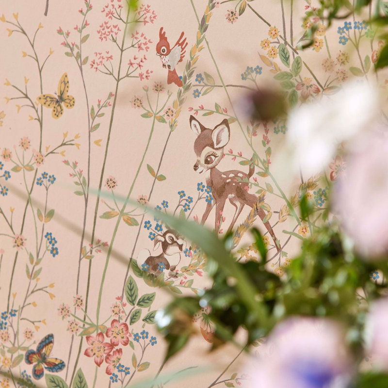 Bambi Chocolate 10.05m x 68.6cm Matte Wallpaper Roll
