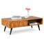 Table basse à 4 pieds en bois massif avec rangement Georgina-74812131