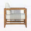 Chaise d'extérieur en bois d'acacia avec coussin beige, corde moderne pour une assise élégante et confortable