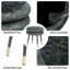 Repose-pieds rond en flanelle 17,3 po-1341288175-1341288172