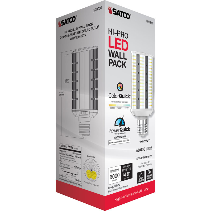 40 Watt White LED Bulb