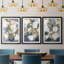 FLORAL Series DCLVII - Impression encadrée sur mesure de qualité supérieure - 3 pièces-334182062-334182060