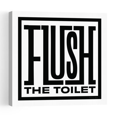 Flush The Toilet Contemporary Abstract Wall Art Print