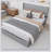 Platform Bed Frame With Gas Lift Storage And USB Ports-2091578364