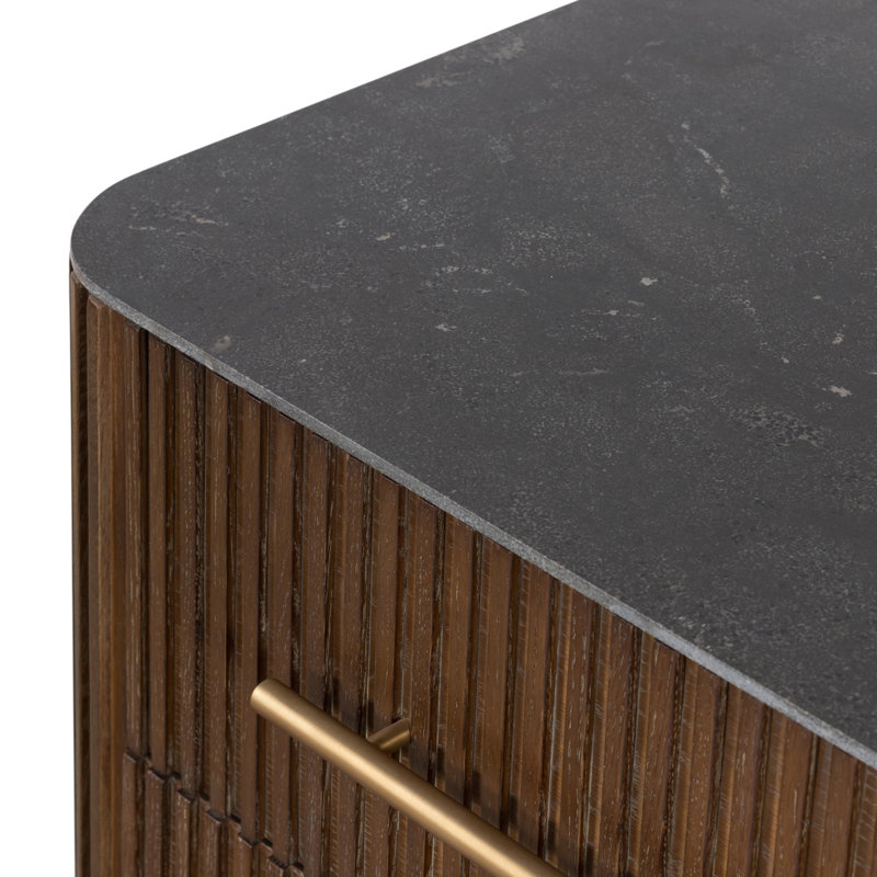 Fletcher 2 - Drawer Nightstand, Terra Brown
