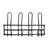 Rattan Wall Hook Rail with Four Hooks