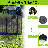 SENCHO GINSYTALIOR 12' Round Backyard Trampoline with Safety Enclosure，Basketball Hoop