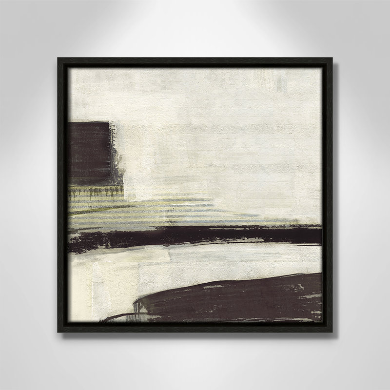 «La Bande Coffee Print» par Sally Swatland, Espresso, H 13,5 po x l 13,5 po