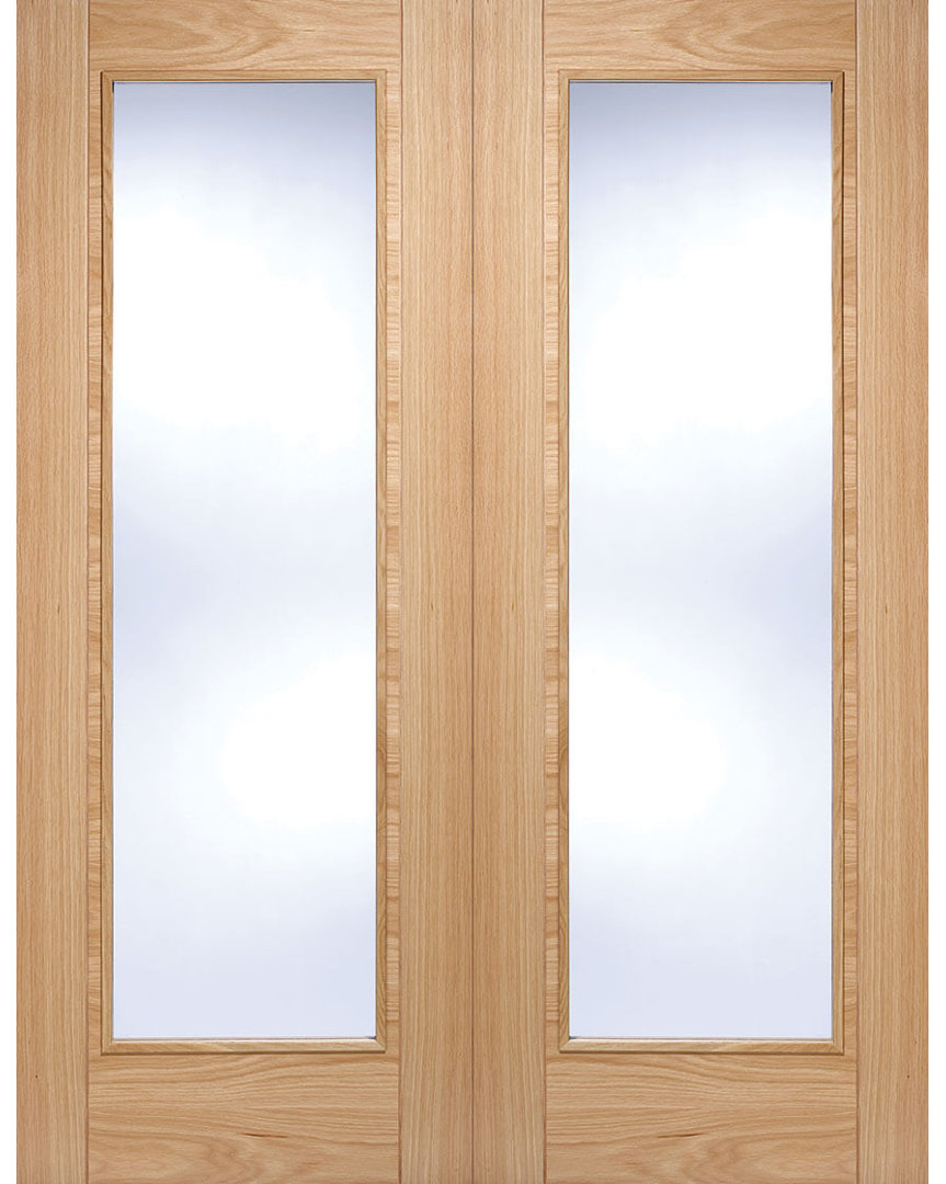 Vancouver Glazed Oak Internal Door Pair
