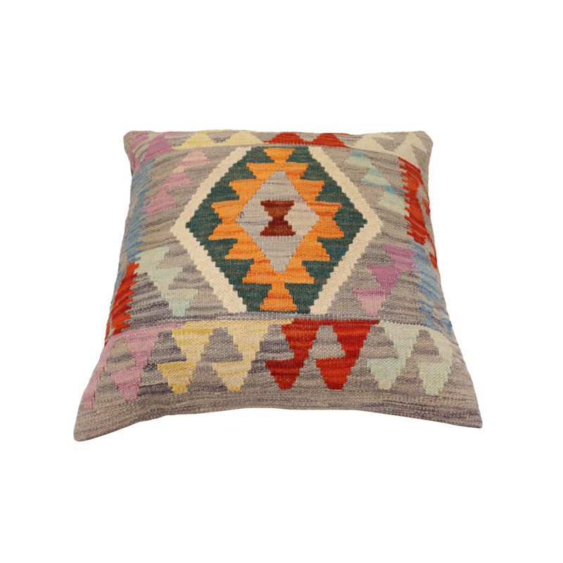 Coussin Kilim tissé à la main Boho Chic Wilson - 19 po x 20 po