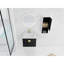 Meuble-lavabo de salle de bain avec lavabo en céramique et unité latérale - 24 po style châtaignier noir-1478889288
