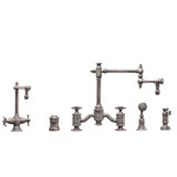 Towson Bridge Faucet - 18" Articulated Spout - Cross Handles