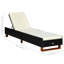 Chaise longue simple inclinable en acacia 80 po Isak-339113576-339113579
