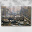 Canal of Amsterdam in Winter, 1874 - Toile tendue avec châssis-1075361562