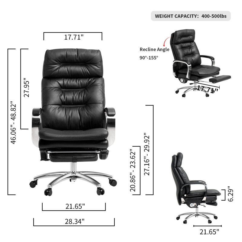 Fauteuil de massage Kannls Vane, Noir