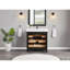 36" Cadet Finish Solid Wood Sink Vanity  With 1' Artificial Stone Top-25876159