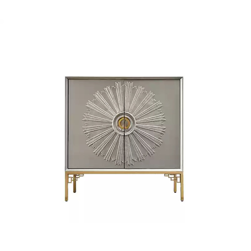 Armoire d'appoint Luxury, Argenté/doré