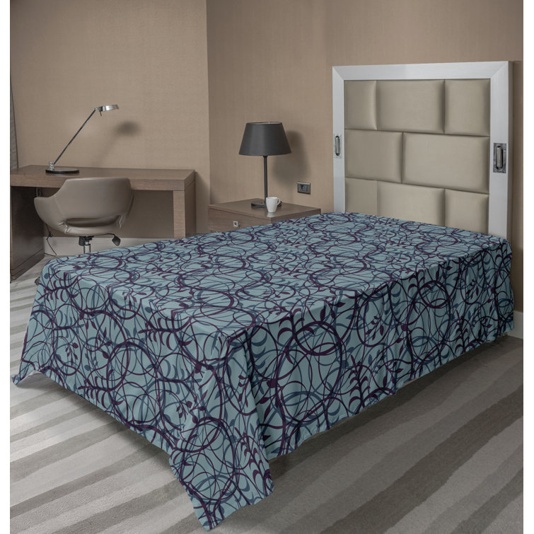 Ambesonne, drap plat floral pivoines, art botanique printanier