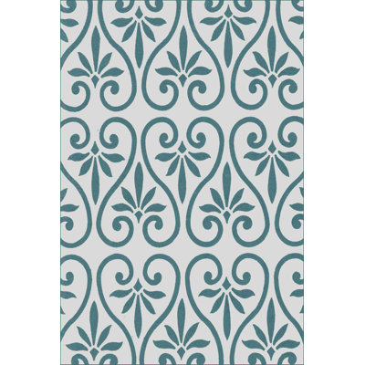 " Ornamental Pattern In Teal IX " by Vision Studio