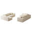 Canapé modulaire de 188 pouces en velours côtelé de luxe de 88 pouces, combinaison de 8 pièces en forme de L pour la chambre à coucher, sans assemblage, canapé modulaire de style minimaliste, 4 sièges confortables et une installation facile-357778029