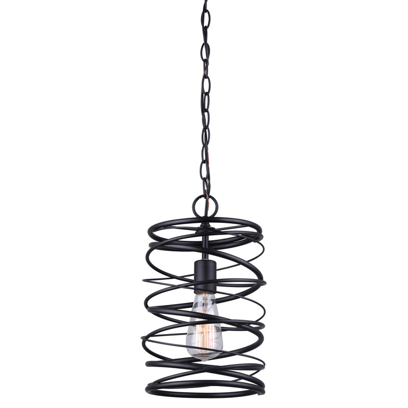 Ussery 1 - Light Matte Black Single Pendant
