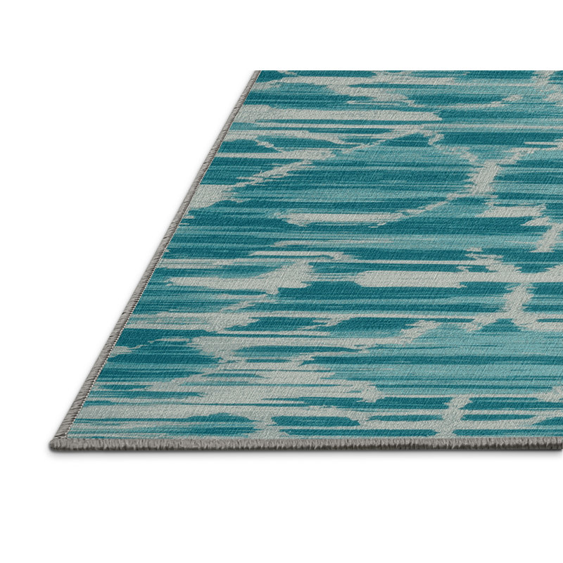  Tapis hawaïen lavable Lagoon Waters, Rectangulaire 2 pi x 3 pi