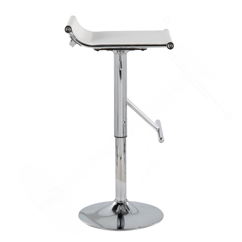 Tabouret de bar Mirage Ale, Blanc / Blanc