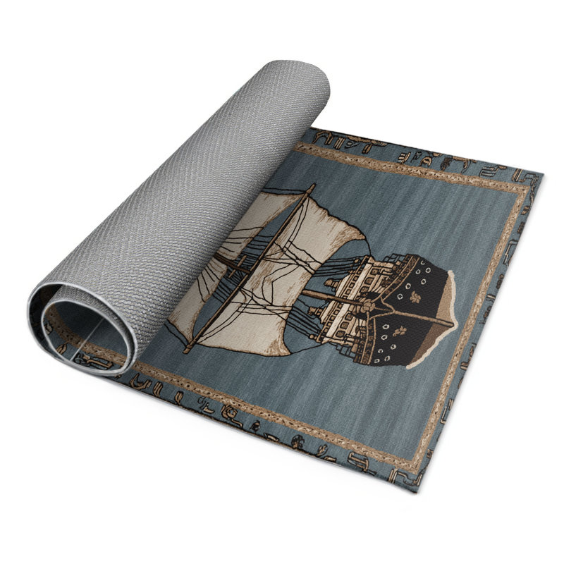 Tapis intérieur et extérieur gris Transport, Rectangulaire 2 pi x 3 pi