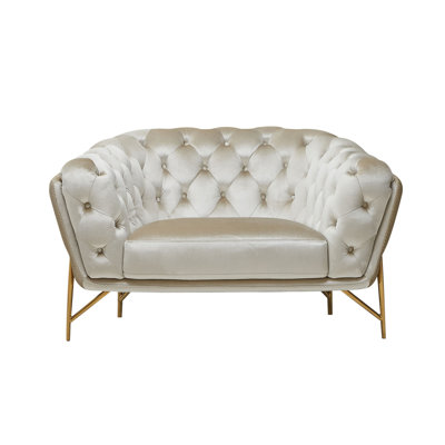 Landingville Velvet Armchair