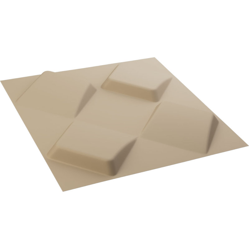 Panneau mural décoratif Bradley EnduraWall 3D, Beige fumé satiné UltraCover