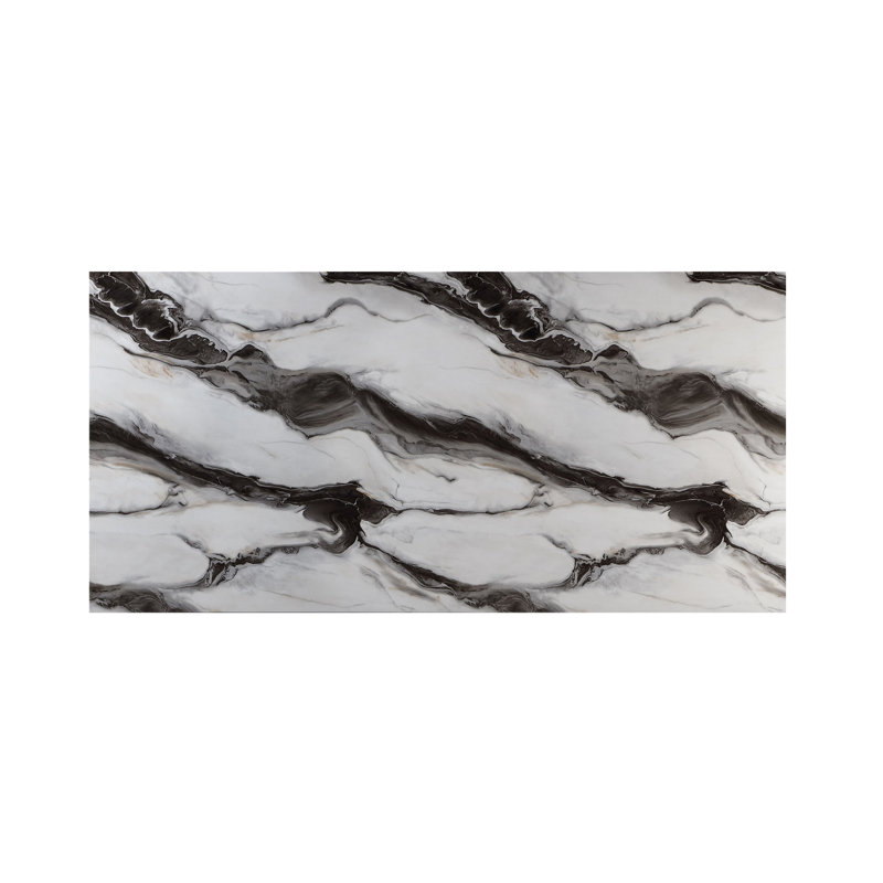 Ensemble de table Stacey Zebra, Black, Noir / blanc, Noir