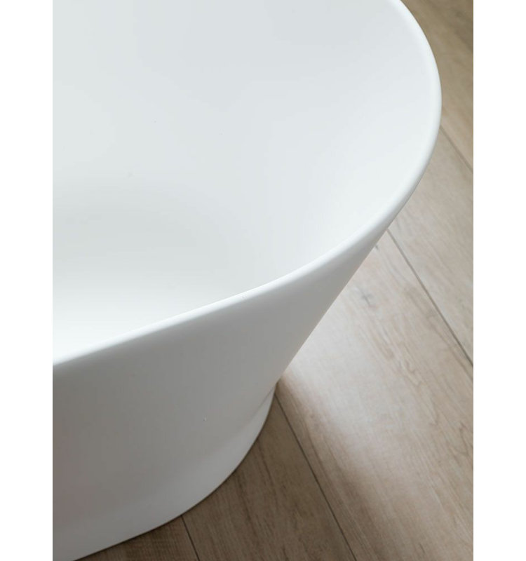 Slim Krion® 67'' L Freestanding Soaking Bathtub