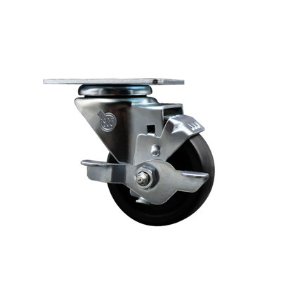Assure Parts Replacement Caster with BrakeService Caster Brand
